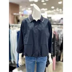 [하프클럽/]소고 세이브존01 나일론 면 밑단 스트링 블라우스형 재킷 AL1WA21_A