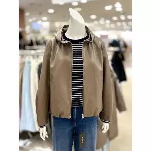 [하프클럽/]소고 세이브존01 후드넥 페이크 가죽 재킷 AL1WA03_A