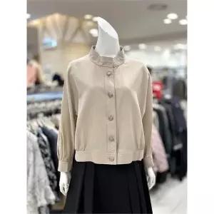 [하프클럽/]소고 세이브존01 하이넥 숏 블라우스 겸 재킷 TJ1GA14(1)