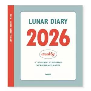 [문구/오피스] 인디고 다이어리 2026 루나 음력 위클리 스케줄러 날짜형 절기 주간 레드