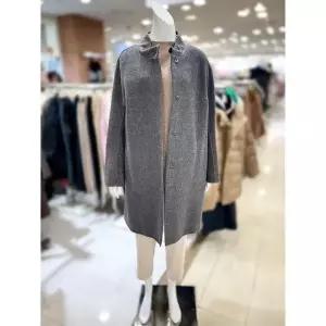 [하프클럽/]소고 세이브존01 차이나넥 울  롱 코트 TI4HA07(1)