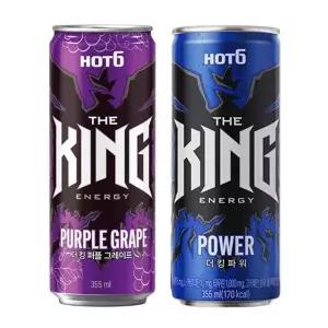핫식스 더킹 355ml 퍼플 그레이프 12캔+파워 12캔.