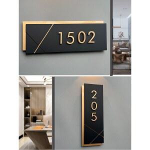 동호수 번호판 아파트호수판 룸넘버 아파트 모텔 번호 게스트하우스 호실판 문패 15X6CM