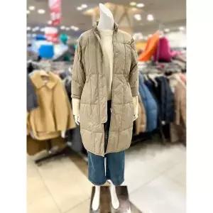 [하프클럽/]소고 세이브존01 7부 소매  롱 패딩 점퍼 TK1FA01(1)