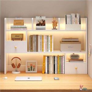 책상위 책장 원목 수납장 서재 통나무색 사무실 조립식 낮은 장식장 착지조립 작은 보관