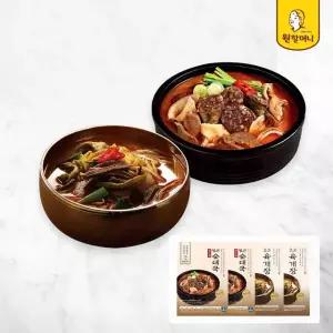 (e)원할머니 명품육개장 600g 2팩 + 순대국 600g 2팩