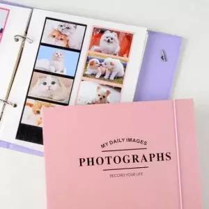 [문구/오피스] 파스텔 사진첩 포토북 접착식 바인더 앨범 사진보관