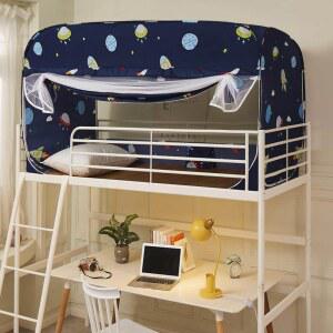 침대 방한텐트 1인용 2층침대 거실 아늑한 텐트 이층 우풍 모기장 높이 차광 보온