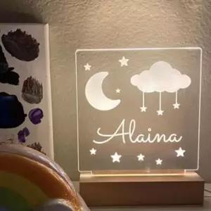 [문구/오피스] LED 투명 보드 아크릴 메모판 사인 생일 축하 파티 조명