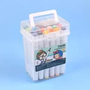 [문구/오피스] 동인 탱글패밀리 트윈마커펜 24색