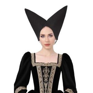 중세 에스코피 모자 후기 여성용 웨어 할로윈 LARP 의상 액세서리