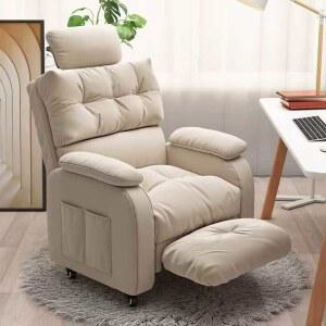 침대형의자 리클라이너 블랙 사무실 승강 스펀지 메쉬 등받이 로비의자 체어 가죽