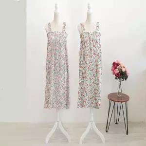 콜리스 패턴 골프의류 플라워 샤워가운 리본