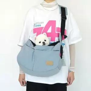 [반려] 강아지 외출 대중교통 이동가방 애견 슬링백 L