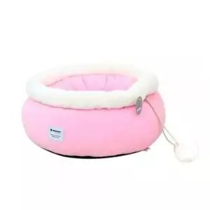 [반려] 강아지 원형 스트링 하우스 핑크 중형 1P 쿠션 방석