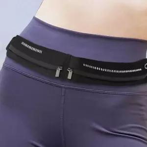 운동 허리 가방 가벼운 스포츠 핸드폰 러닝 허리 가방 소지품 수납 벨트 사이클링 아웃도어 이어폰홀