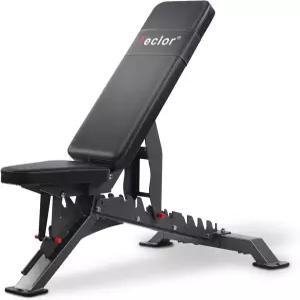 1400LB 용량의 홈 체육관용 테클로르 상업용 조절식 웨이트 벤치 평평한/기울어진/기울어진 - 프레스