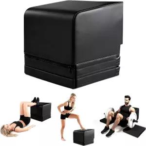 SEHAUSEU 조절식 고관절 스러스트 벤치 탈착식 높이 트레이닝 패드 2개가 있는 퓨 트 머신 프레스/트