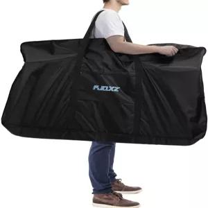 26인치 접이식 자전거 가방 방수 여행 내구성 캐리어 두꺼운 케이스 야외 항공 자동차 버스 기차용