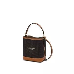 질스튜어트 뉴욕 브라운 로젤라 칠링 패턴 가죽 콤비 버킷백 S JABA5F356W2 국내매장판 1685678