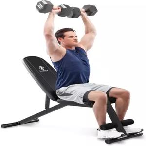 가정용 헬스장 역도 및 근력 운동을 위한 Marcy 멀티 포지션 조절 유틸리티 벤치