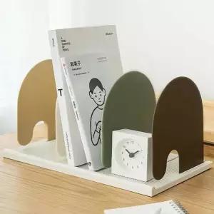 북엔드 책상 위 간이 플라스틱 책 꽂이 북 엔드 수납 트레이