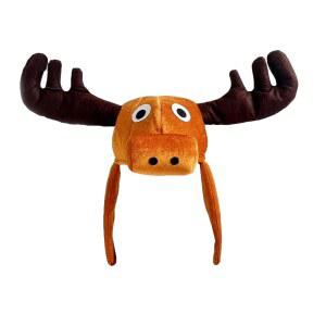 퍼펀 대형 앤틀러 이어플랩 트랩 모자 동물 테마 3D 후드 캡 남성 프레 할로윈 크리스마스 순록 튬 풀 웨어 액세서리 선호