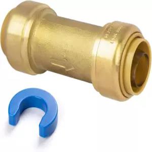 KAINGA 1/2 체크 밸브 푸시 핏 구리 CPVC PEX 파이프용 황동 배관 피팅 연결 업그레이드된 스티프너