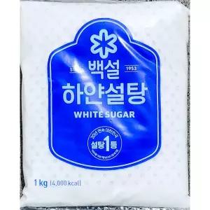 백설 하얀설탕 1kg X 8개