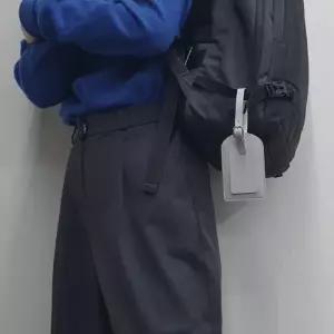 캐리어 골프백 네임택 그레이 커버형