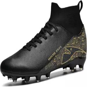 RROCDTE 남자 여자 축구화 야외용 육상 운동화 리틀/빅 키드를 위한 클리츠