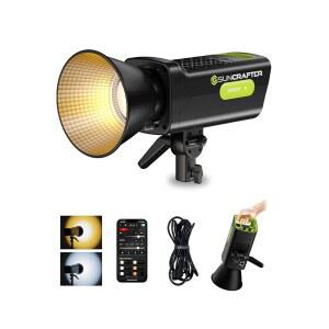 선크래프터 200W 310W MAX 라이트 1M CRI96 NEEWER 비디오에 스마트 2700K 능가합니다 000 COB 럭스 LED 컨트롤로 완벽합니다 650K RGB를 46 TLCI99 바이컬러 사진 프로