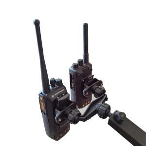 차량용 무전기 거치대 정리 마운트 1 블랙 에어컨 보관함 브래킷 장치 경비