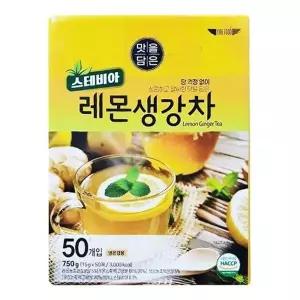 이레 맛을담은 스테비아 레몬생강차 50Tx8개.
