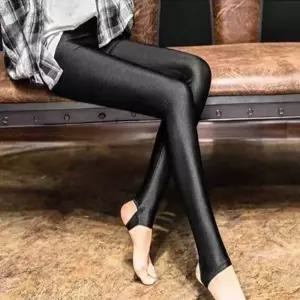 광택 슬림 퍼 기모 레깅스 겨울 쫄바지 고리타입 cgy7+4uso