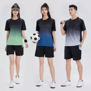 반팔트레이닝복 남성 여성 스포츠 쿨링 원단 트레이닝복 상하의 세트