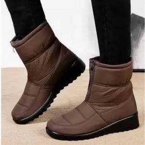 캐주얼화 여성 2컬러 집업 방수 스노우 패딩부츠 겨울 미들부츠