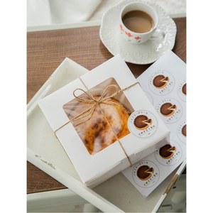 바스크 치즈 케이크 케이스 사각 종이상자 쿠키 타르트