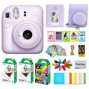 후지필름 INSTAX MINI 12 액세서리 퍼플 인스턴트 필름 라일락 카메라