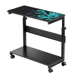 컴퓨터 받침대 PC 선반 걸이 그루브메이드 듀얼모니터받침대 라운드 스탠드 블랙호두