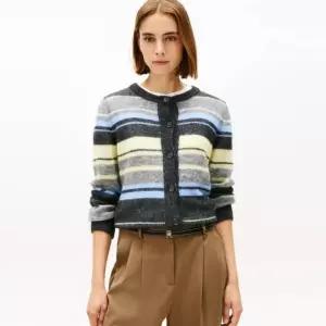 타미힐피거 TOMMY HILFIGER 멀티 스트라이프 크루넥 가디건 T22G0KCD004WT1 702929