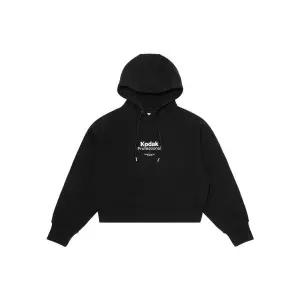 코닥 KODAK 메일러 그래픽 후드티셔츠 우먼 BLACK K5122LHDE1BLK 342419