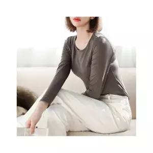 퍼스트클로 여성 기능성 내의 발열 보온 피치기모 라운드넥 티셔츠 상의 긴팔 FA1111 892639