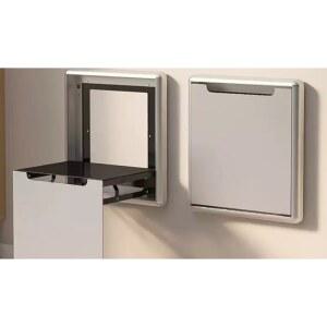 벽걸이형 접이식 의자 실버 스마트 원목 수납스툴 현관 모던 샤워실 벤치 공간절약