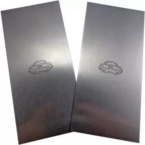 크라운 수공구 셰필드 영국 스틸 2피스 직사각형 2 1/2인치 x 5인치 캐비닛 스크레이퍼 세트 375