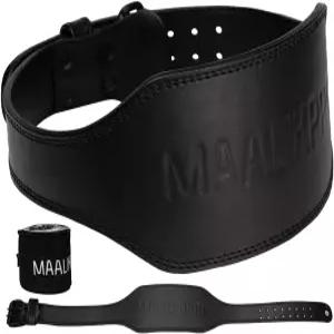 버클 헬스장 운동 및 웨이트 트레이닝이 가능한 역도 가죽 벨트 - 남녀용