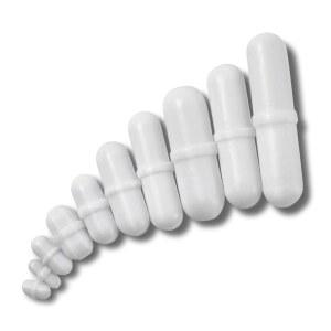 이젤 10pcs PTFE 마그네틱 교반기 믹서 교반 막대 스핀바 화이트 색상