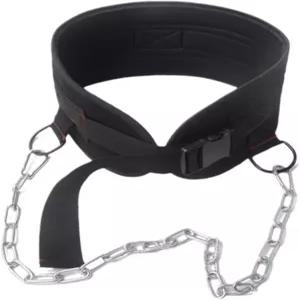 LOOEEL 역도 벨트 체인 스트랩이 있는 조절 가능한 허리 딥 당김.딥 스쿼트 웨이트 베어링 스트랩은 근력