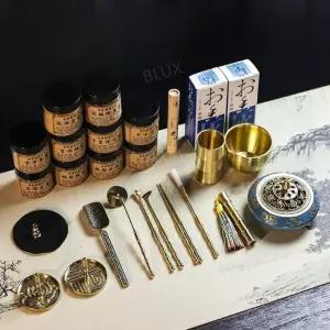 가루 향로 침향 세트 힐링 도구 문양 향도세트