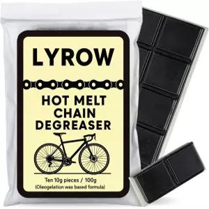 라이로우 핫 멜트 바이크 체인 탈지제 왁스 칩 10개의 프리 분할 블록 총 100g 자전거 체인용 용제 팩토리